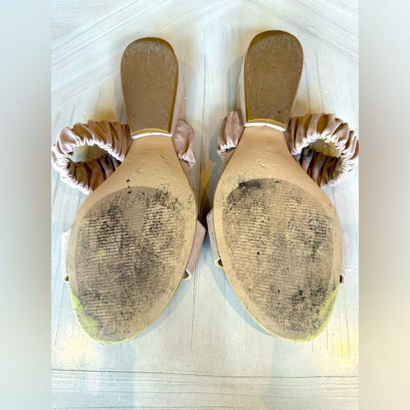 Nine West Women’s Mule Clogs Two Strap Sandals Size 8 Tan - Picture 8 of 9